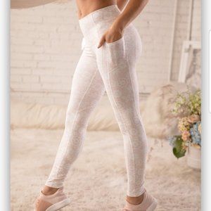 Popflex Corset French Lace Leggings Size 4